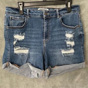 Wax Jean Collection Distressed Shorts Size 2XL